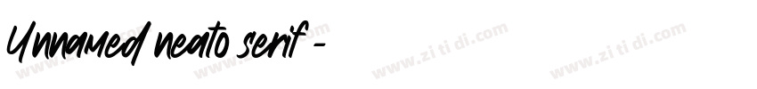 Unnamed neato serif 字体转换